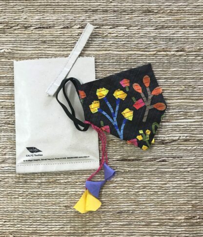 Stay Safe Silk Black Collage Mask - Image 3